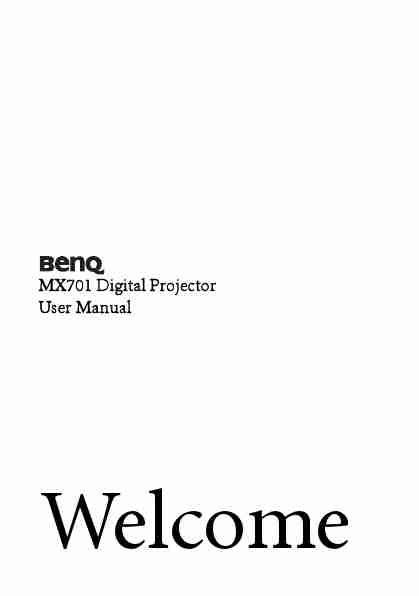 BenQ Home Theater System MX701-page_pdf